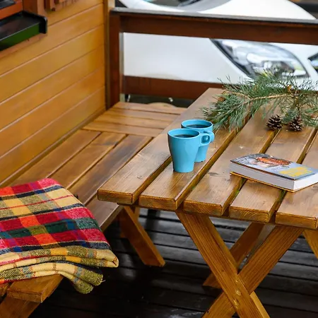 Nad Morzem Nevadas بيت خشبي *